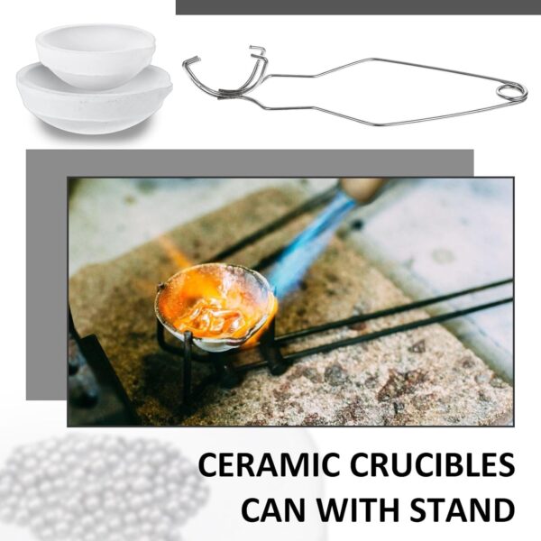 10 Pcs Crucibles for Melting Metal Kit - Image 3