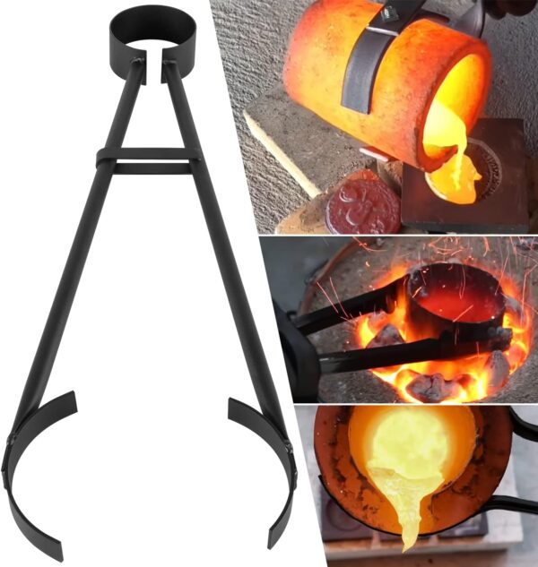 Heavy Duty 26" Foundry Crucible Flask Tongs - Image 3