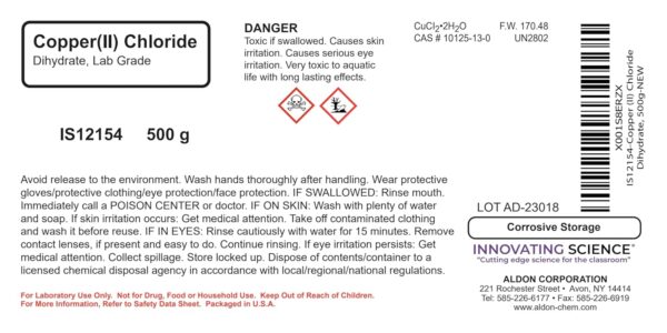 Copper Chloride Dihydrate, 500g - Image 3