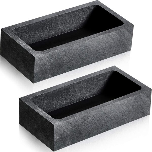 2 Pieces Graphite Ingot Crucible Mould